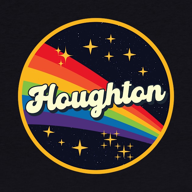 Houghton // Rainbow In Space Vintage Style by LMW Art